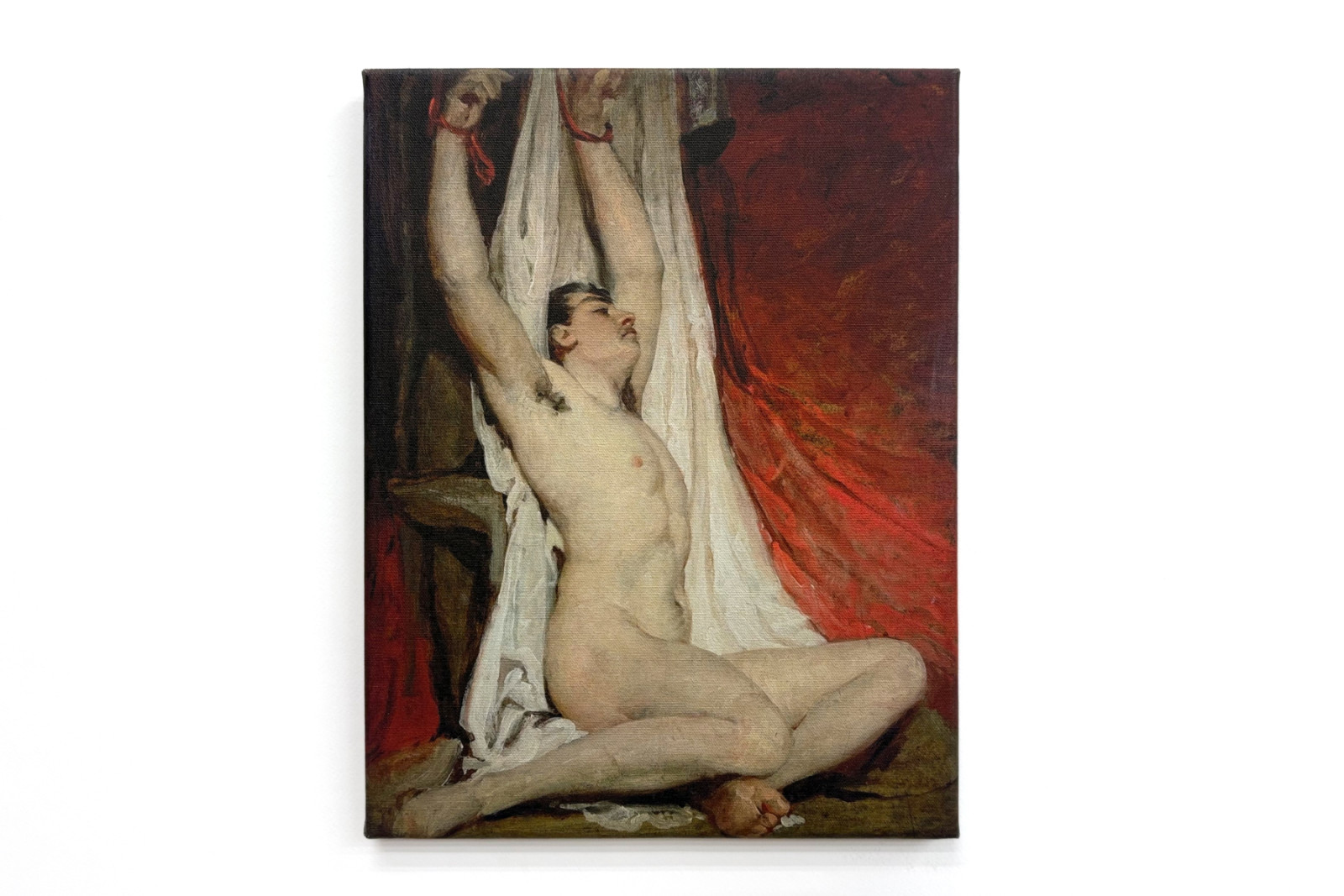 Männlicher Akt mit hochgestreckten Armen - William Etty