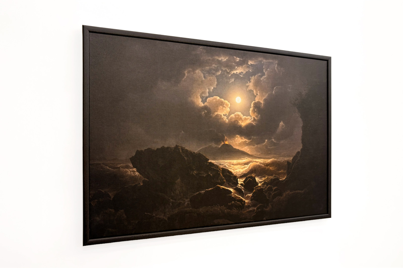 Sturm im Golf von Neapel bei Mondschein - Joseph Rebell