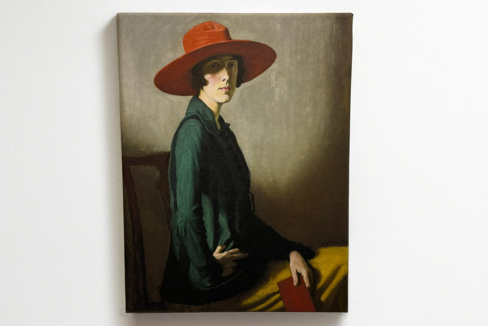 Dame mit rotem Hut - William Strang