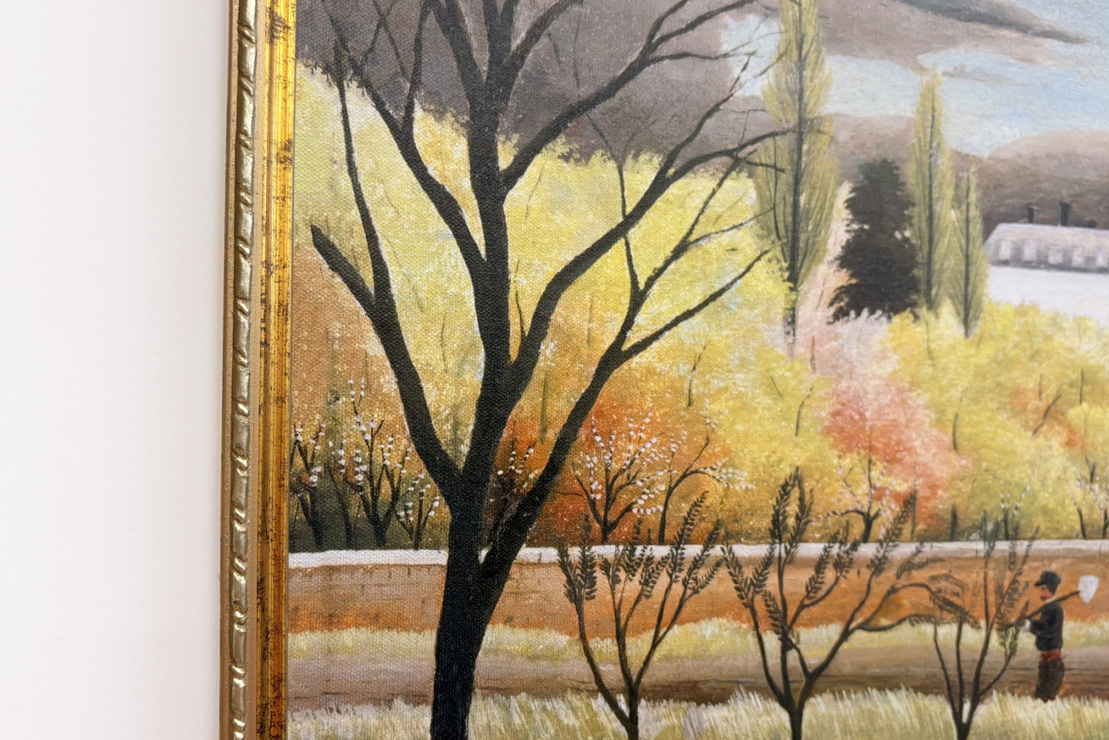 Landschaft mit Bauer - Henri Rousseau
