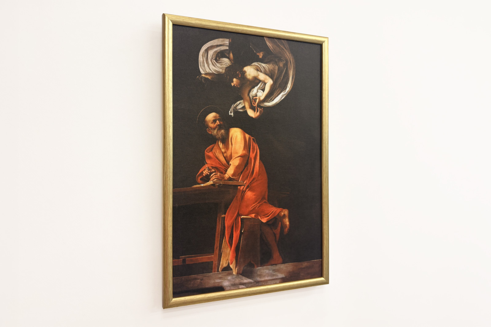 Die Inspiration des Heiligen Matthäus - Michelangelo Merisi Caravaggio