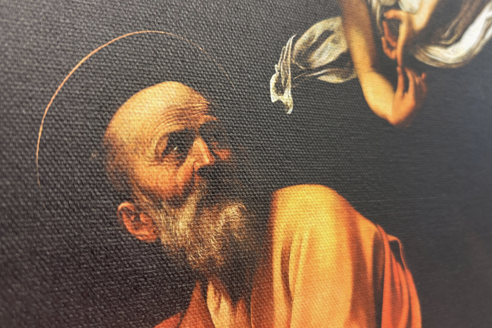 Die Inspiration des Heiligen Matthäus - Michelangelo Merisi Caravaggio