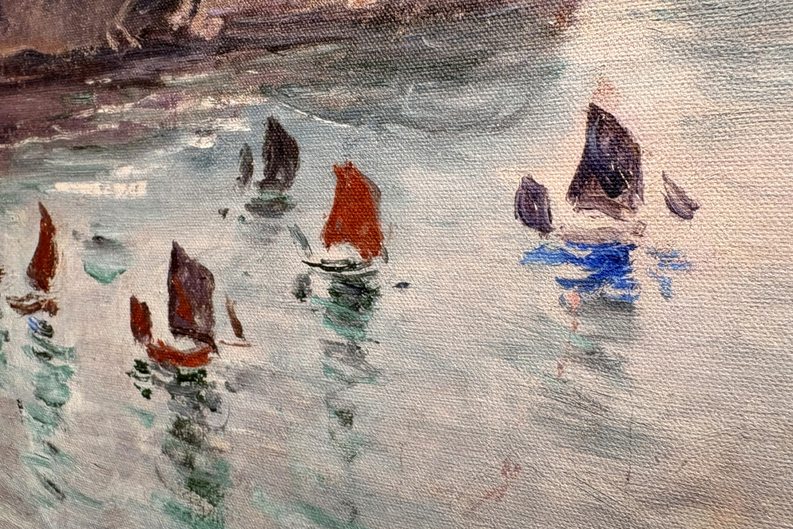Etretat, Porte d’Aval: Fischerboote verlassen den Hafen - Claude Monet