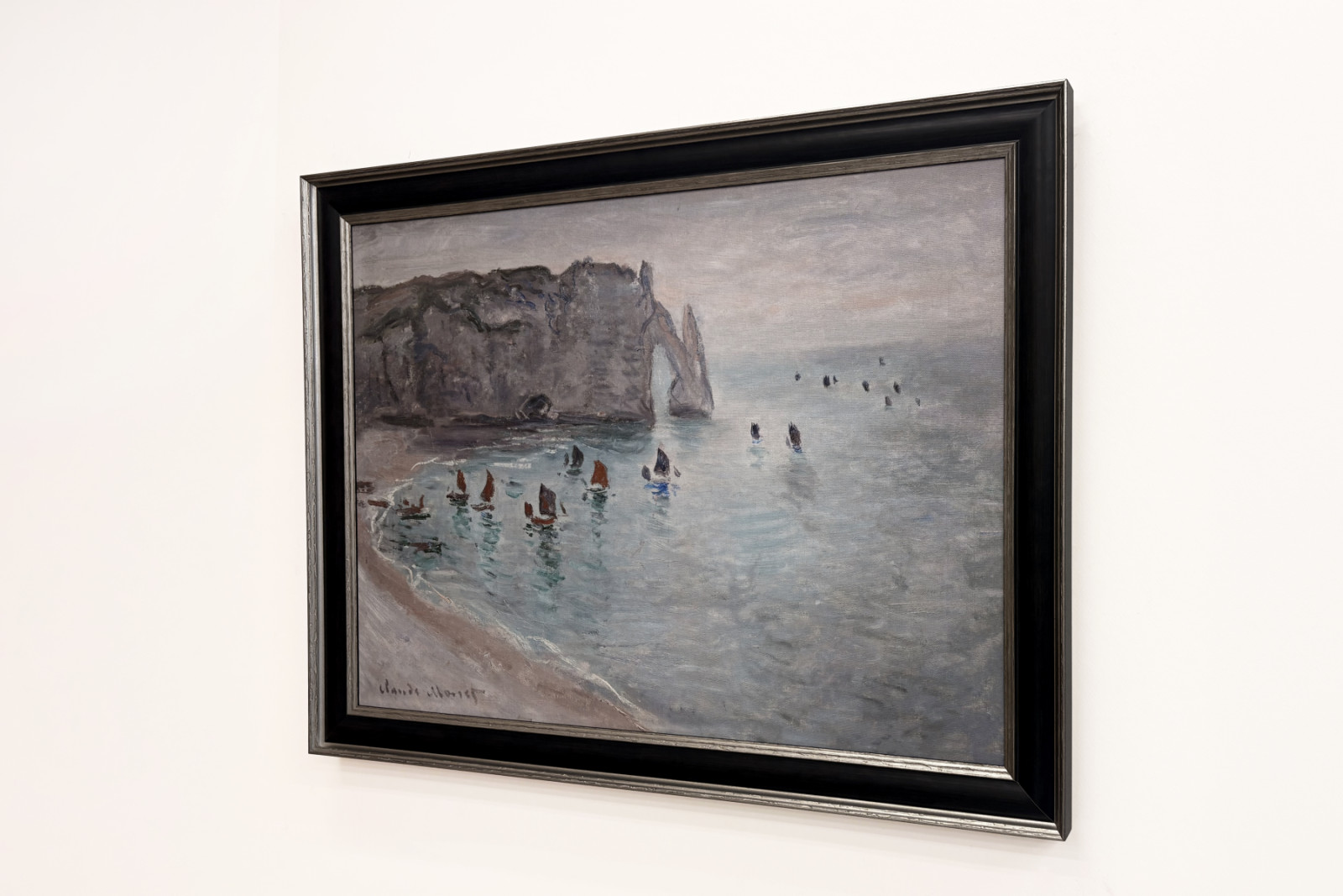 Etretat, Porte d’Aval: Fischerboote verlassen den Hafen - Claude Monet