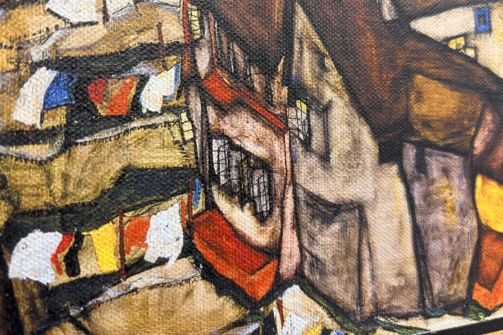 Häuserbogen, Krumau (das heutige Český Krumlov, Tschechoslowakei) (Die kleine Stadt V) - Egon Schiele