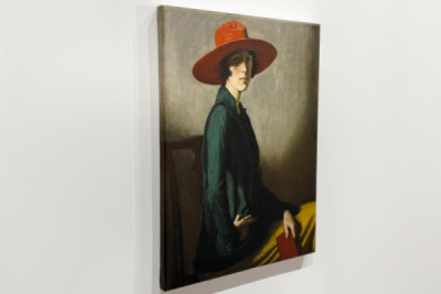 Dame mit rotem Hut - William Strang