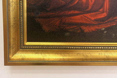Italien Toskana Florenz, Uffizien: Die Verkündigung, Gemälde von Leonardo da Vinci (1452-1519), Öl auf Holz, ca. 1472-1475, 98x217 cm