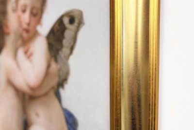 Amor und Psyche als Kinder, Der erste Kuss, 1890