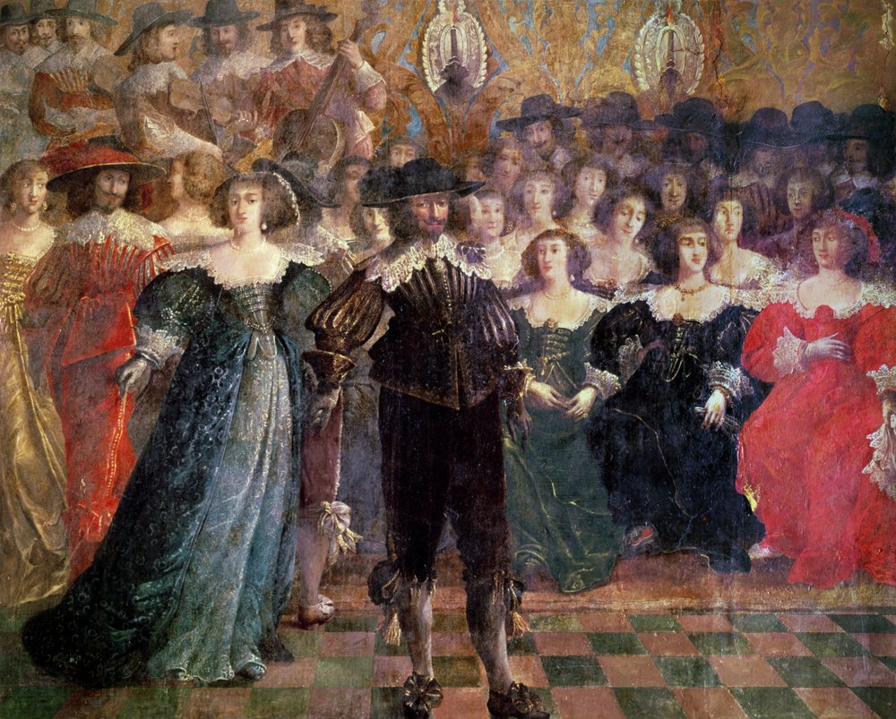 Der Hofball (Detail) von Abraham Bosse