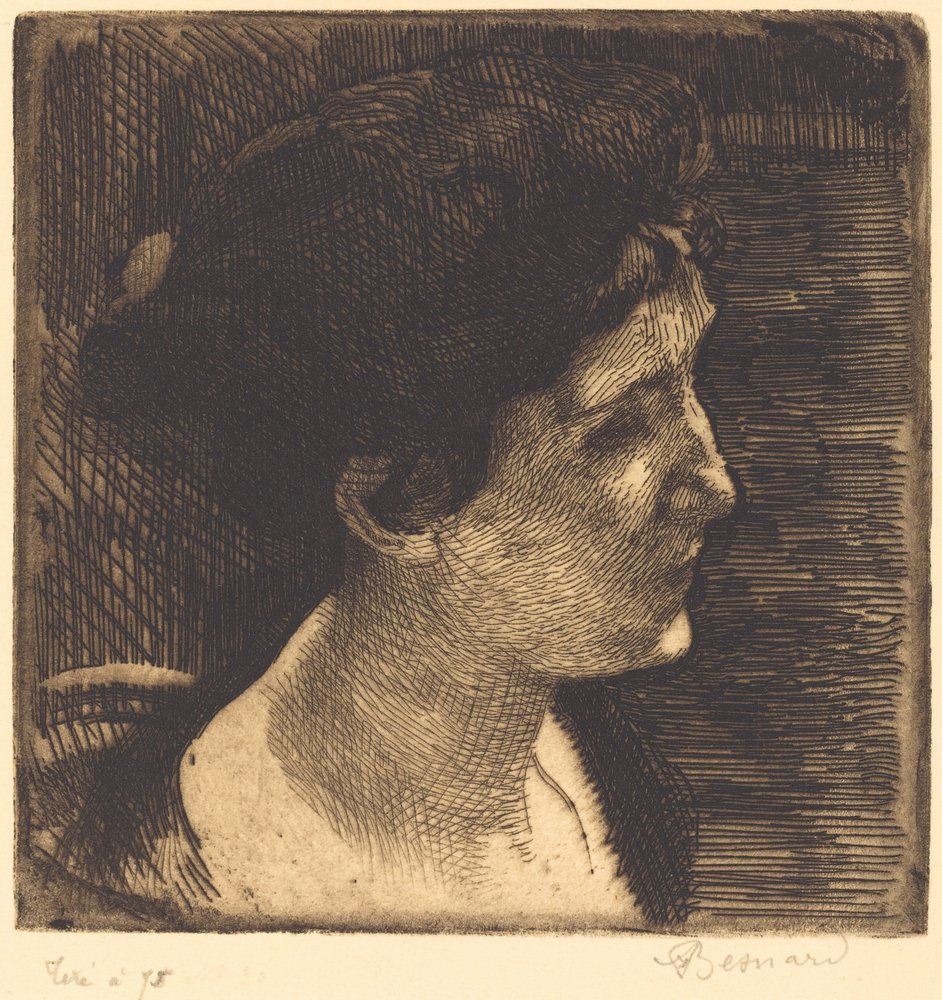 Frau im Profil von Albert Besnard