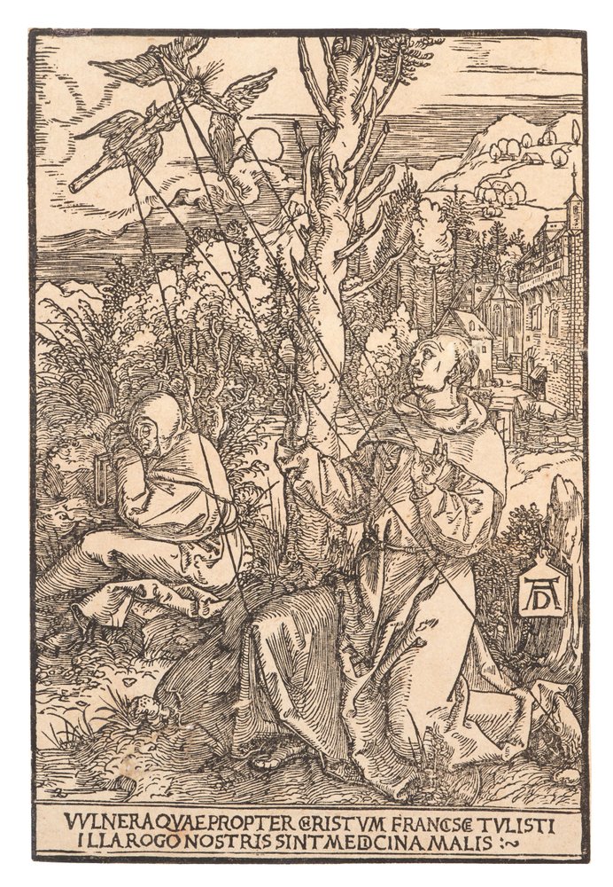 Der heilige Franziskus empfängt die Stigmata, ca. 1505 von Albrecht Dürer