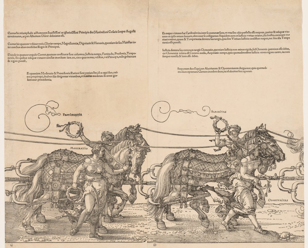 Der große Triumphwagen von Kaiser Maximilian, 1523 von Albrecht Dürer