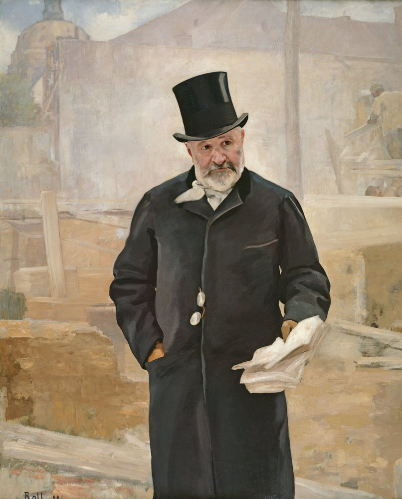 Porträt von Jean Charles Adolphe Alphand (1817-91), 1888 von Alfred Roll