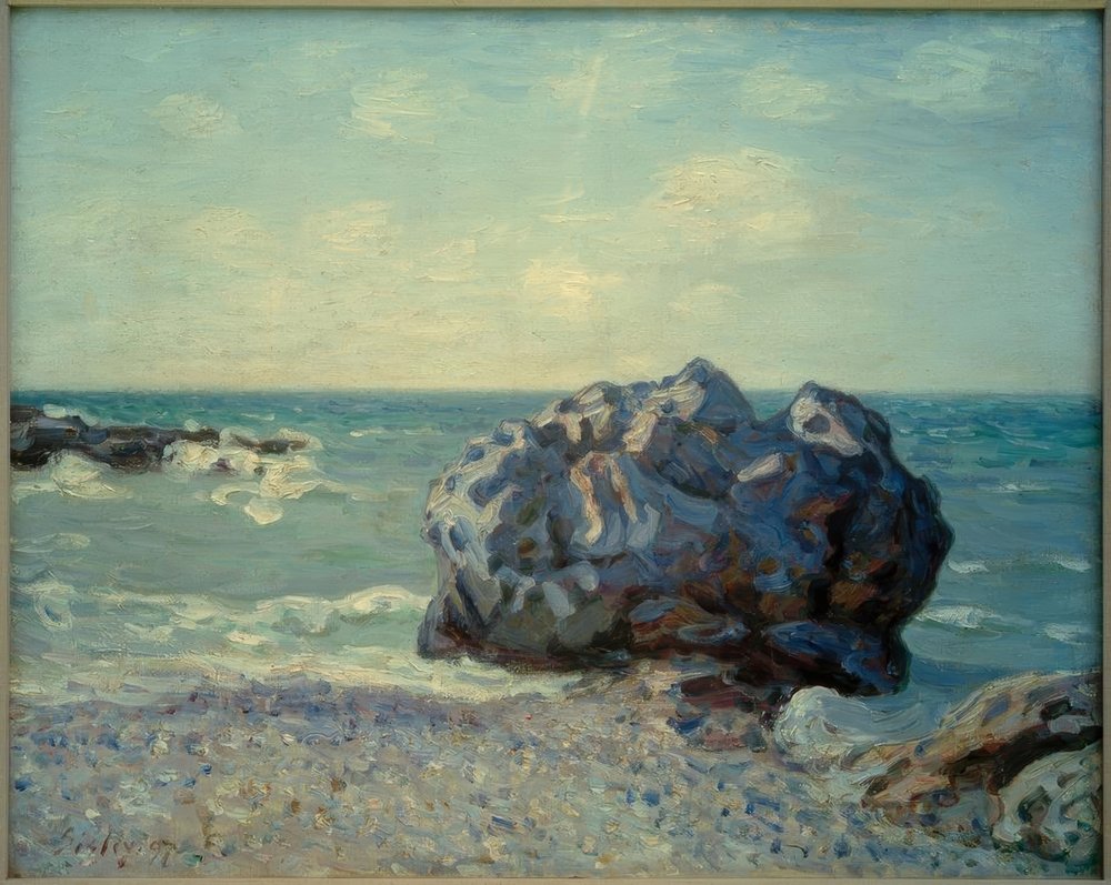 Langland Bay am Morgen von Alfred Sisley