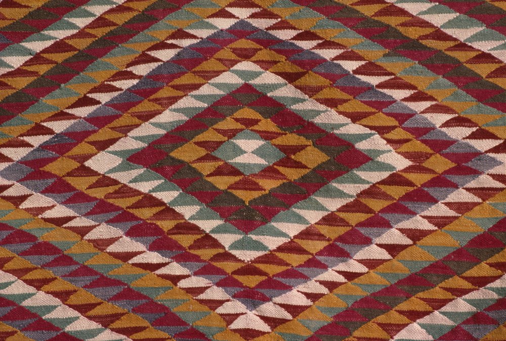 Teppich aus dem Mzab-Tal (Wolle) (Detail) von Algerian School