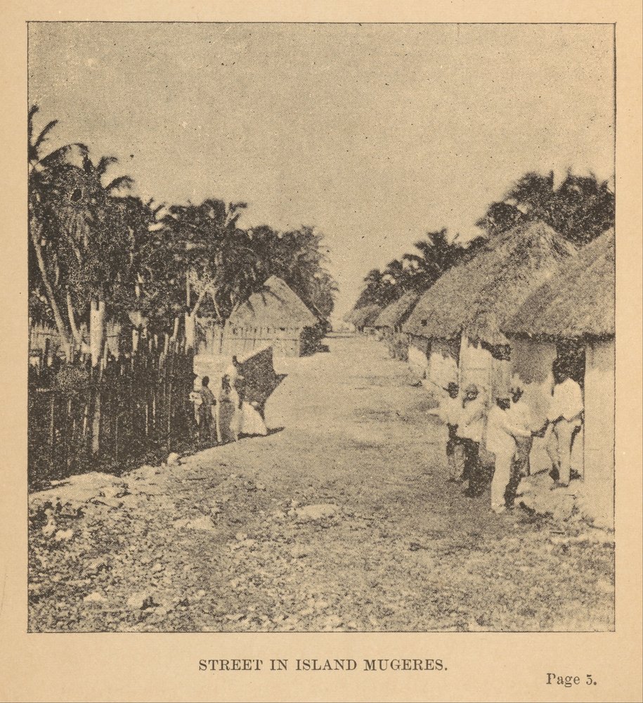 Straße auf der Insel Mugeres von Alice D. Le Plongeon