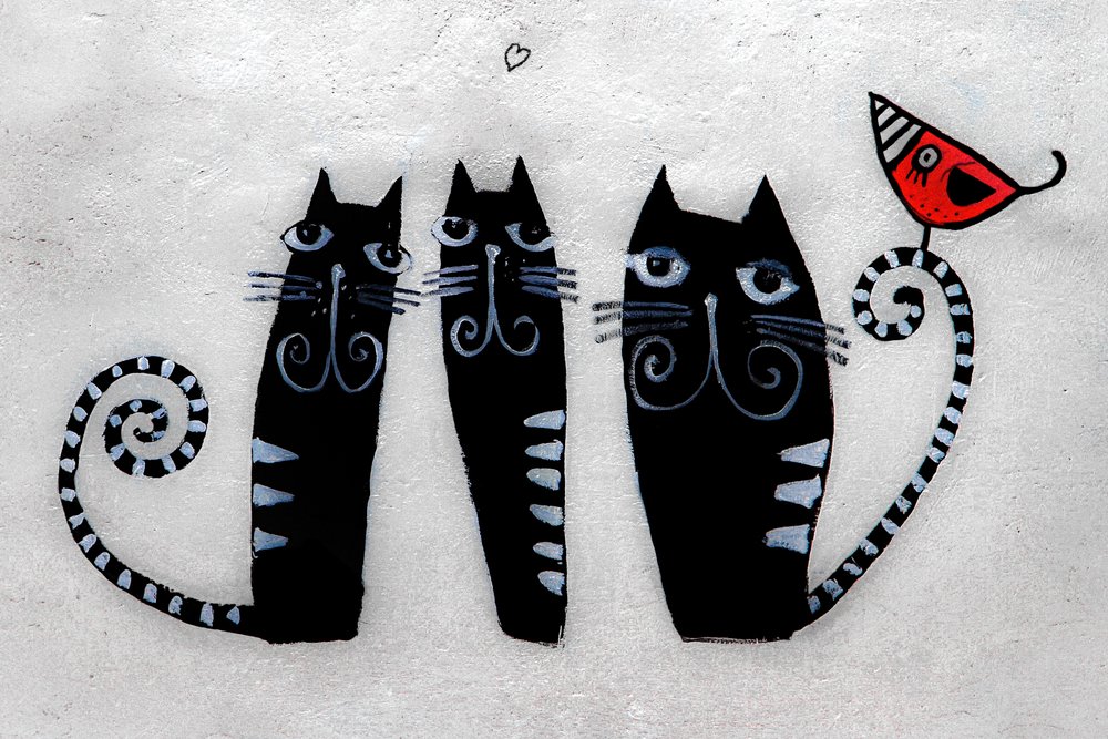 3 Katzen aus Krakau von Alice Gur-Arie