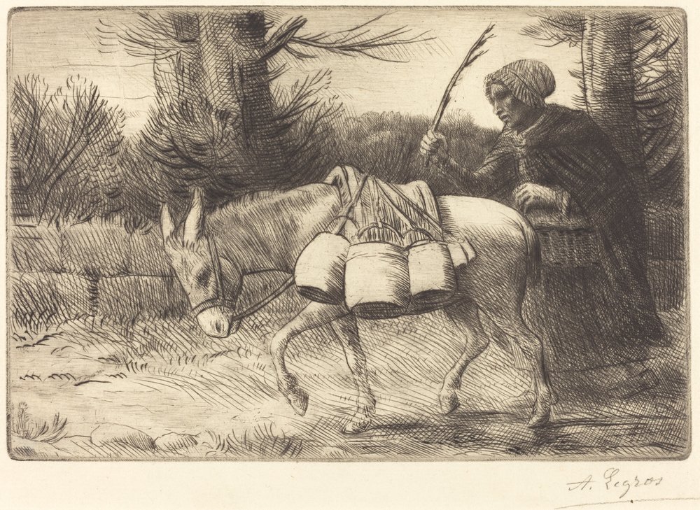 Milchmädchen von Boulogne, 3. Platte von Alphonse Legros