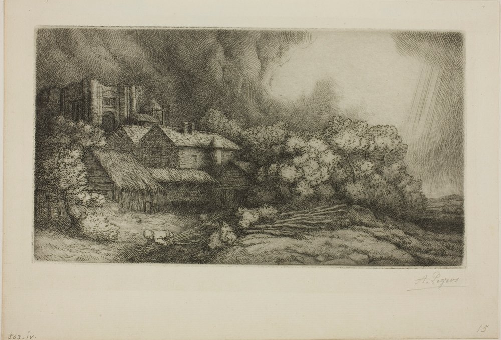 Der Abteihof von Alphonse Legros