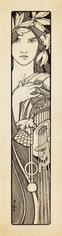 Thalia, die Muse der Komödie, 1897 von Alphonse Mucha