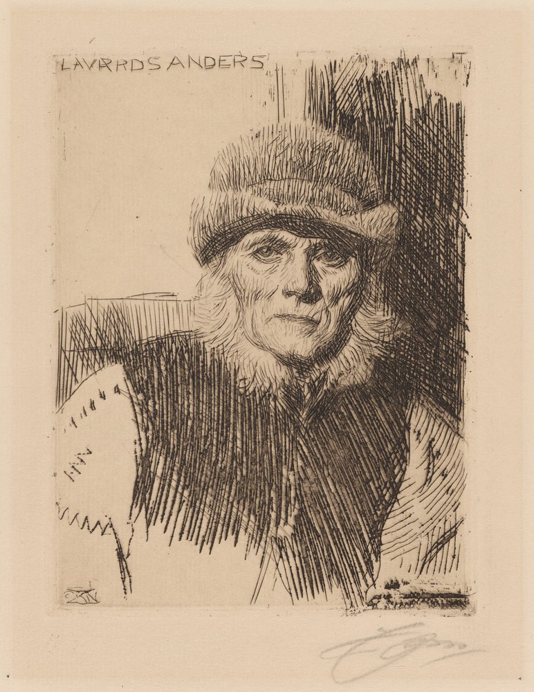 Dalkarlischer Bauer (Lavards Anders) von Anders Zorn