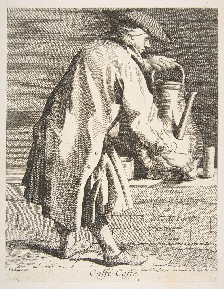 Kaffeehändler, 1746 von Anne-Claude-Philippe de Caylus