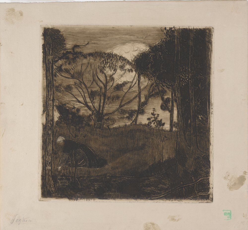 Le Soir (Abend) oder La Glaneuse (Die Ährenleserin) 1893 von Armand Séguin