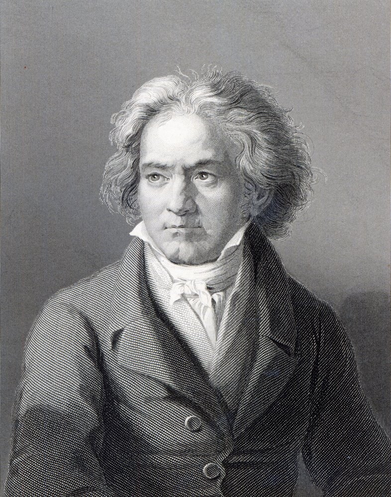 Ludwig van Beethoven, gestochen von William Holl dem Jüngeren von August Karl Friedrich von Kloeber