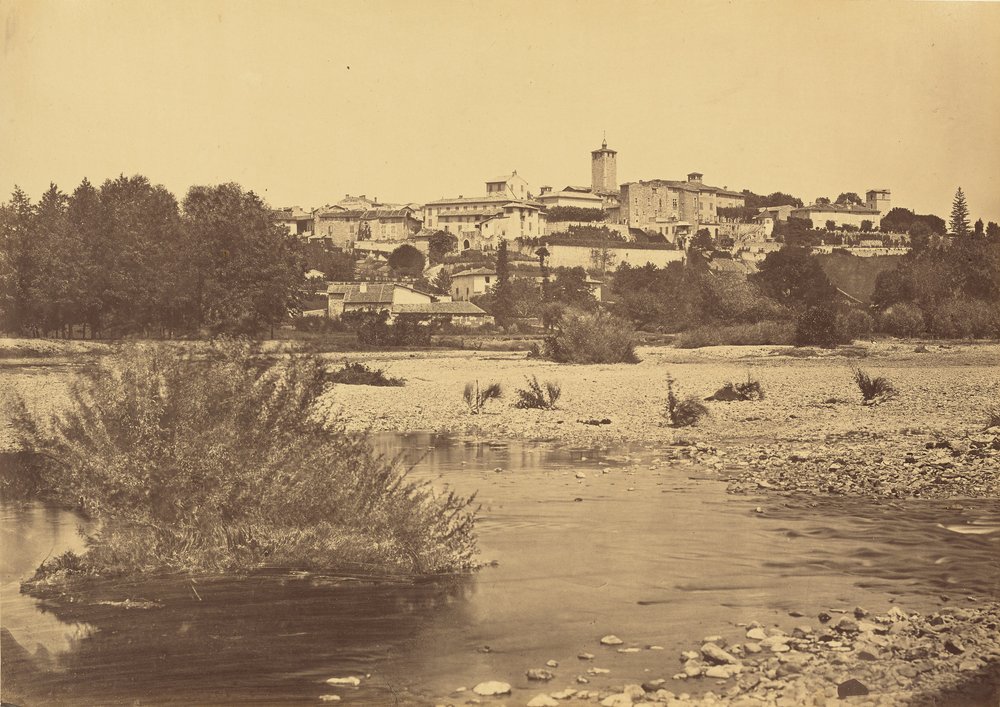 Dorf Chazay, Blick von der Eisenbahn von Auguste Hippolyte Collard