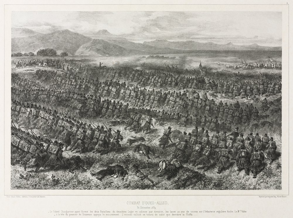 Kampf von Oued-alleg, 31. Dezember 1839 von Auguste Raffet
