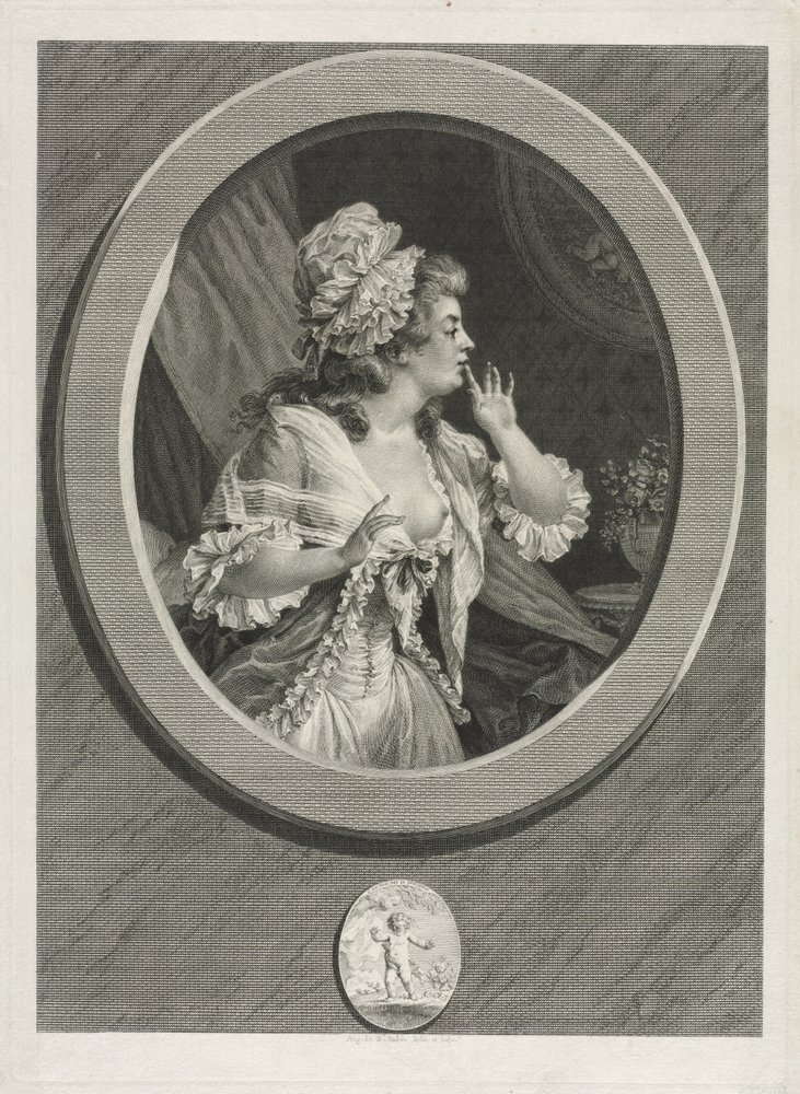 Sei zumindest diskret und du kannst auf mich zählen, Paar, 1789 von Augustin de Saint-Aubin