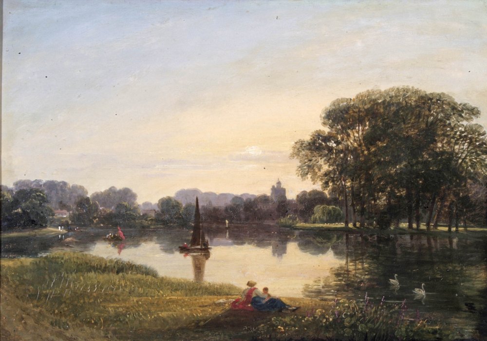 Der Fluss bei Chiswick, ca. 1800 von Augustus Wall Callcott