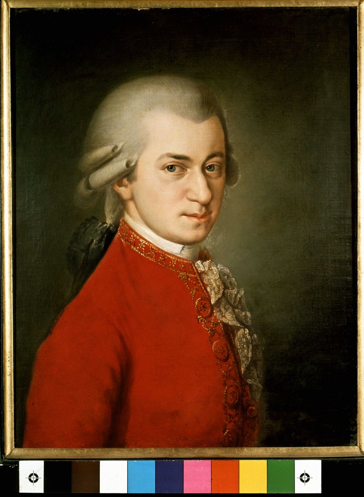 Porträt von Wolfgang Amadeus Mozart (1756-1791) von Barbara Krafft