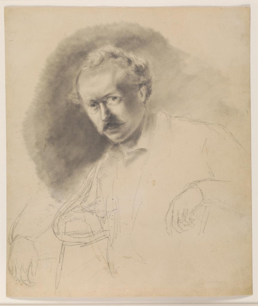 Porträt des Malers Fritz Melbye (1826-1869) von Camille Pissarro