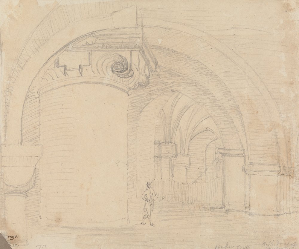 Untergeschoss, Kathedrale von Canterbury von Capt. Thomas Hastings