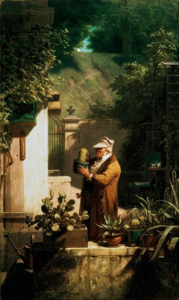 Der Kaktusfreund von Carl Spitzweg