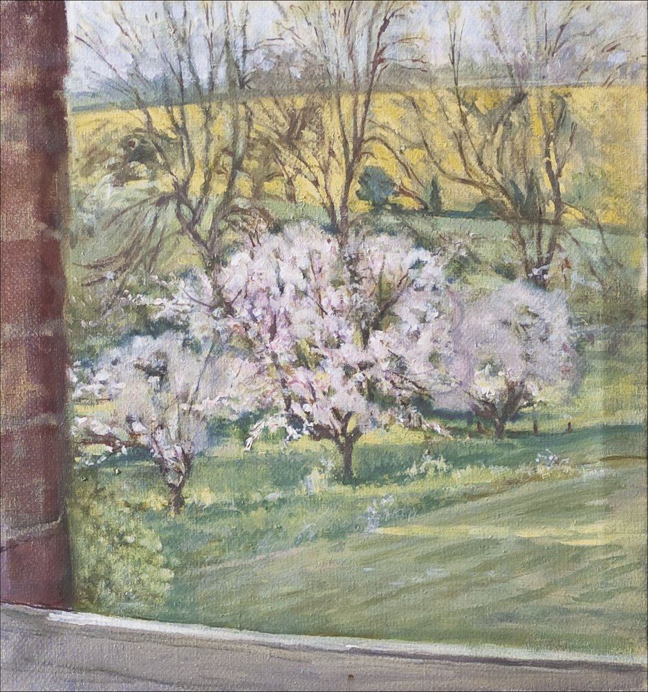 Frühling aus unserem Fenster von Caroline Hervey-Bathurst