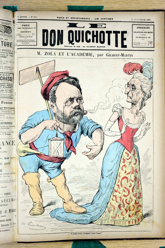 Titelblatt von Le Don Quixote, Nummer 804, Satirique en Couleurs von Charles Gilbert-Martin