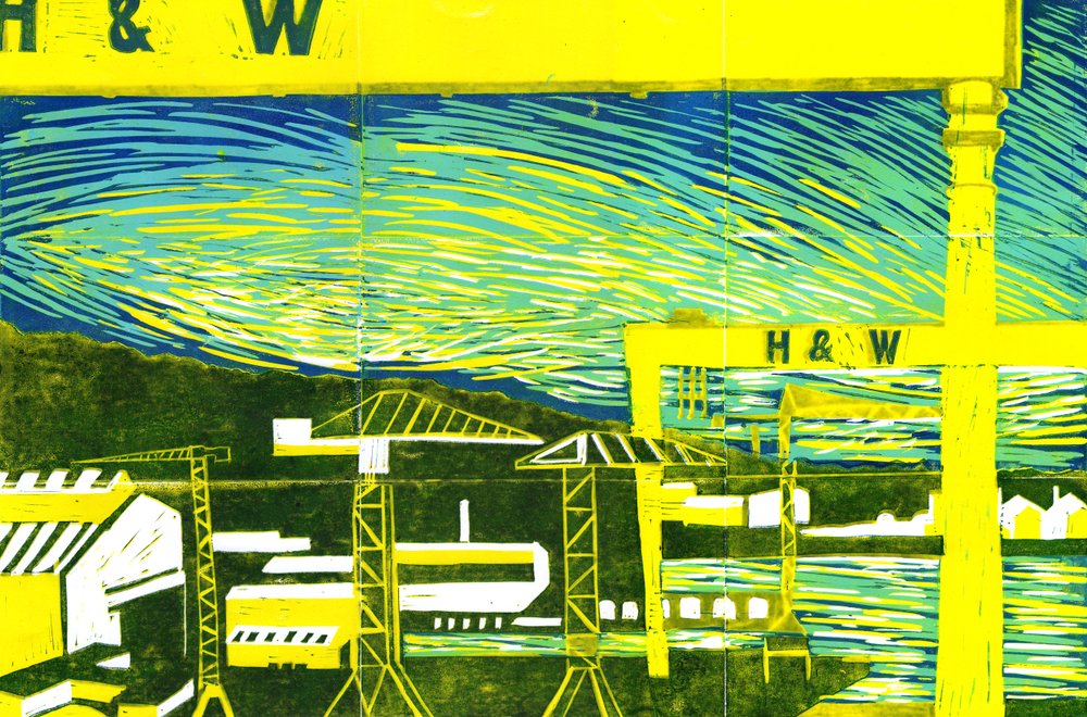 Harland & Wolff Kräne, Belfast von Charlotte Orr