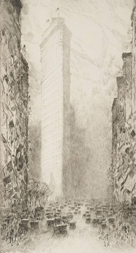 Washingtons Geburtstag - Fifth Avenue an der 23rd Street von Childe Hassam