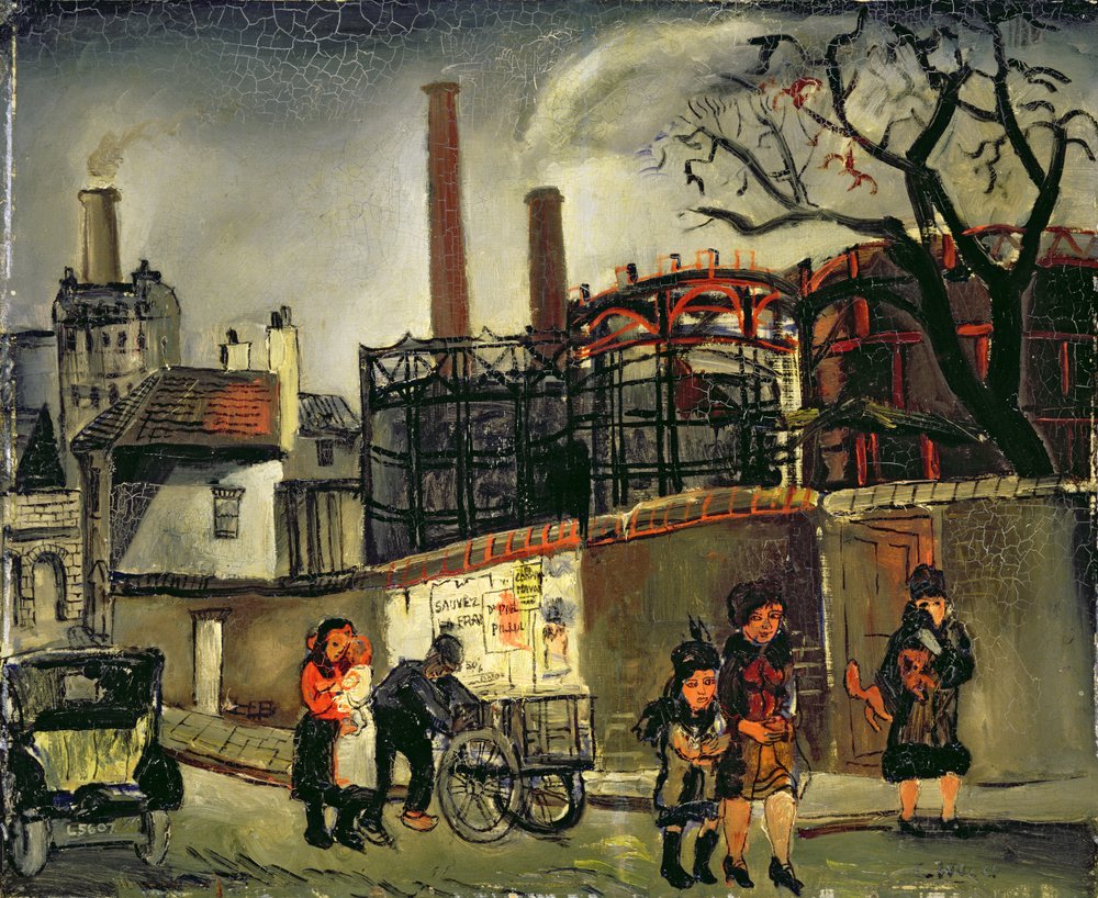 Straßenszene in Paris, 1926 von Christopher Wood