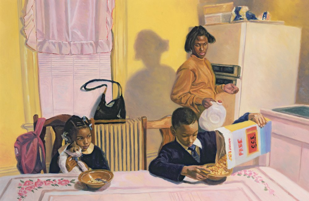 Vor der Schule, 1991 von Colin Bootman: Kunstdruck kaufen