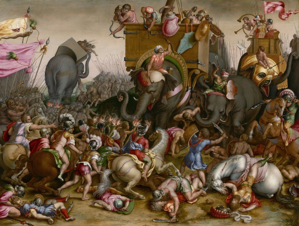 Die Schlacht von Zama von Cornelis Cort