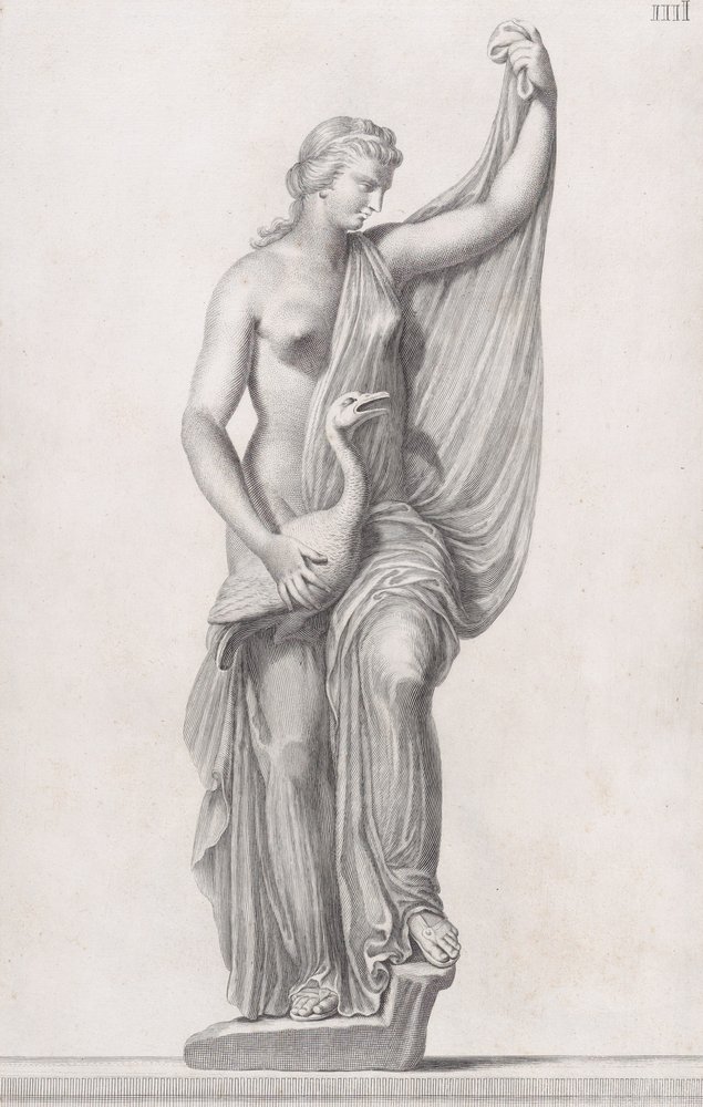 Statue von Leda und der Schwan, 1734 von Cosimo Mogalli
