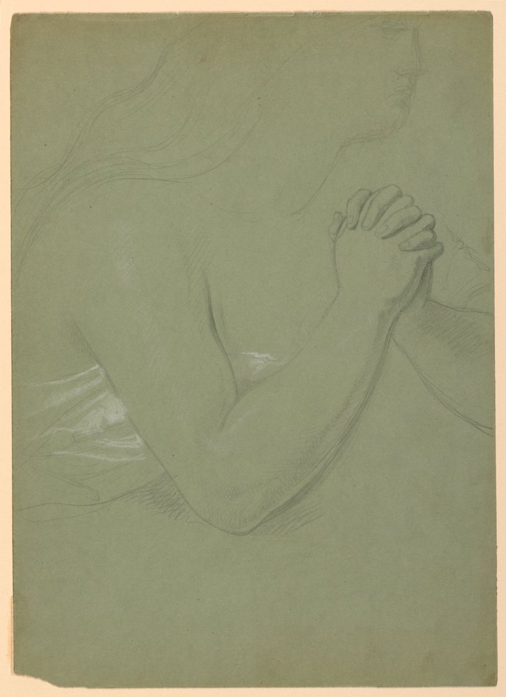 Studie für "Eine Magdalena", F, 1852 von Daniel Huntington