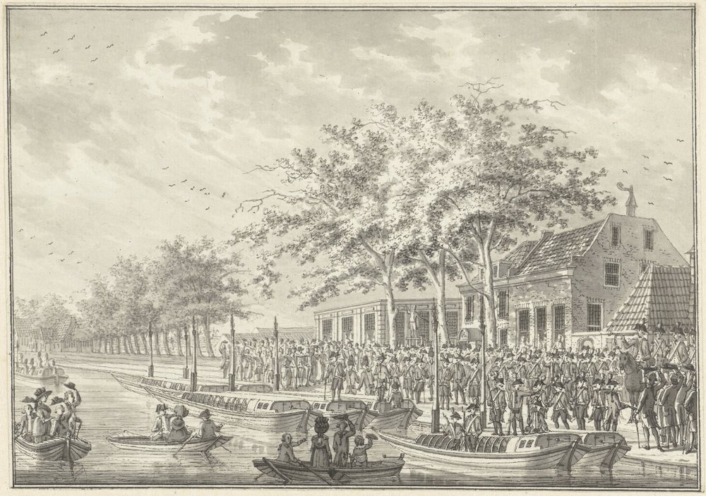 Abreise der Amsterdamer nach Utrecht, 1787 von Daniël Kerkhoff