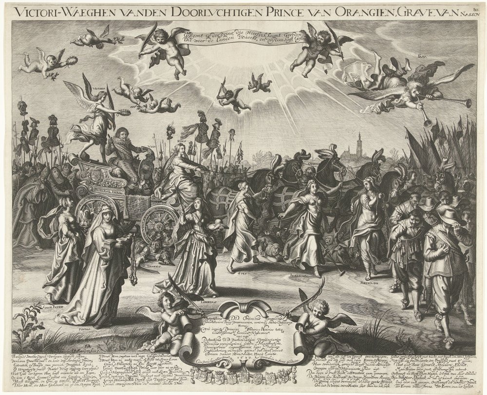 Allegorischer triumphaler Einzug von Friedrich Heinrich, 1629 von Daniël van den Bremden