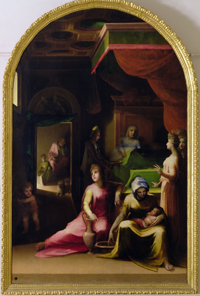Die Geburt der Jungfrau, ca. 1540-43 von Domenico di Pace Beccafumi