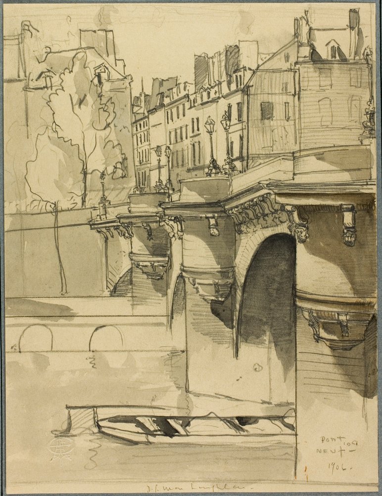 Blick auf die Pont Neuf von Donald Shaw MacLaughlan
