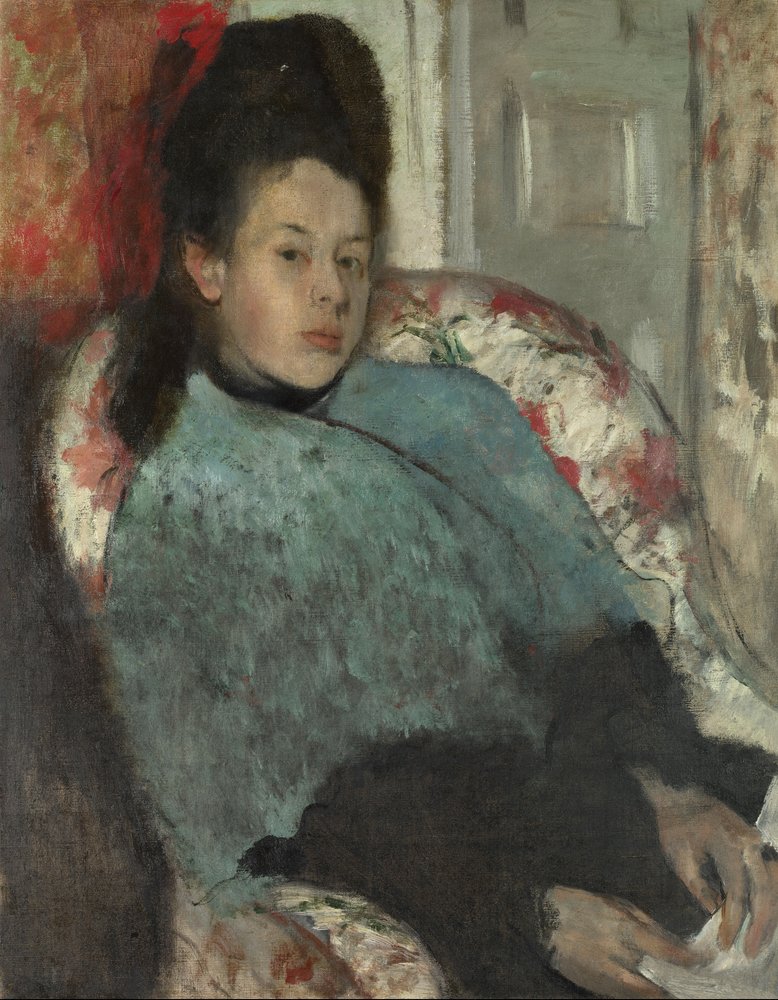 Porträt von Elena Carafa von Edgar Degas